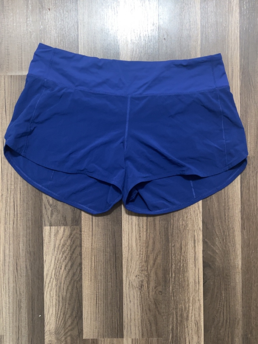Lululemon Women’s 12 Speed Up Mid-Rise Shorts 4 Inch Symphony Blue - Picture 5 of 8